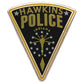 Stranger Things Enamel Button Badge with Hawkins Police Design (3cm x 2cm)