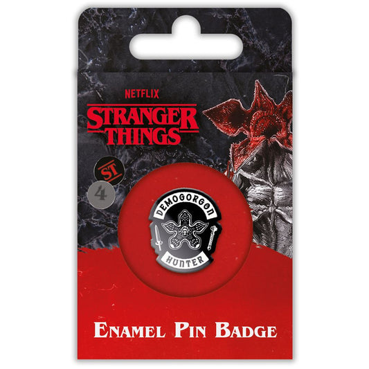 Stranger Things 4 (Demogorgon Hunter) Enamel Pin Badge - Inspire Newquay