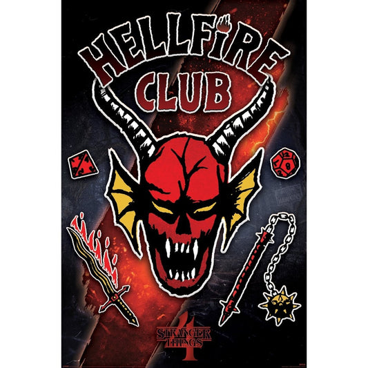 Stranger Things 4 (Hellfire Club Emblem Rift) Maxi Poster - Inspire Newquay