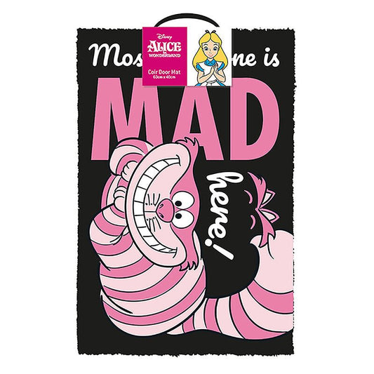 Alice In Wonderland - We'Re All Mad Here! Doormat - Inspire Newquay