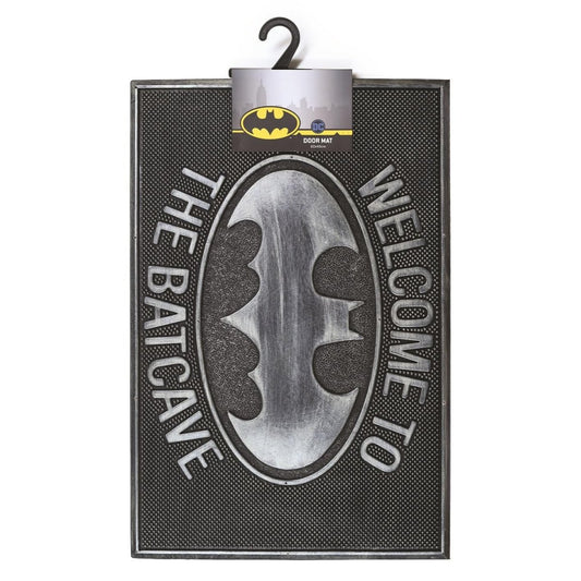Batman (Welcome To The Batcave) 60 x 40cm Rubber Doormat - Inspire Newquay