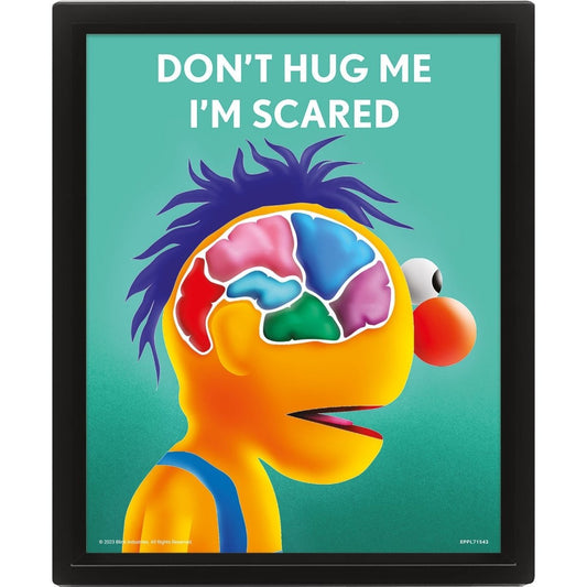Don't Hug Me I'm Scared (What's On Your Mind) 3D Lenticular Poster (Framed) - Inspire Newquay