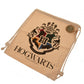 Harry Potter Hogwarts Cotton Drawstring Bag - Inspire Newquay