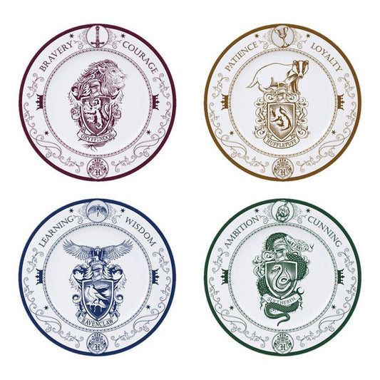 Harry Potter Hogwarts Houses Dinner Plates & Coffee Mugs Collectors Set - Inspire Newquay