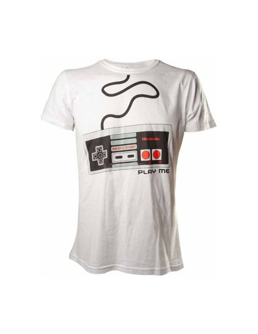 NES Nintendo Controller T Shirt White - XL size - Inspire Newquay