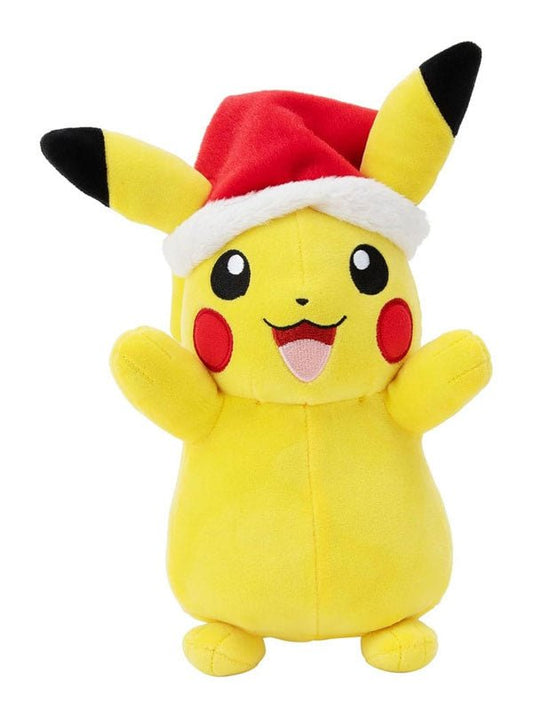 Pokemon 8" Holiday Pikachu Santa Hat Plush - Inspire Newquay