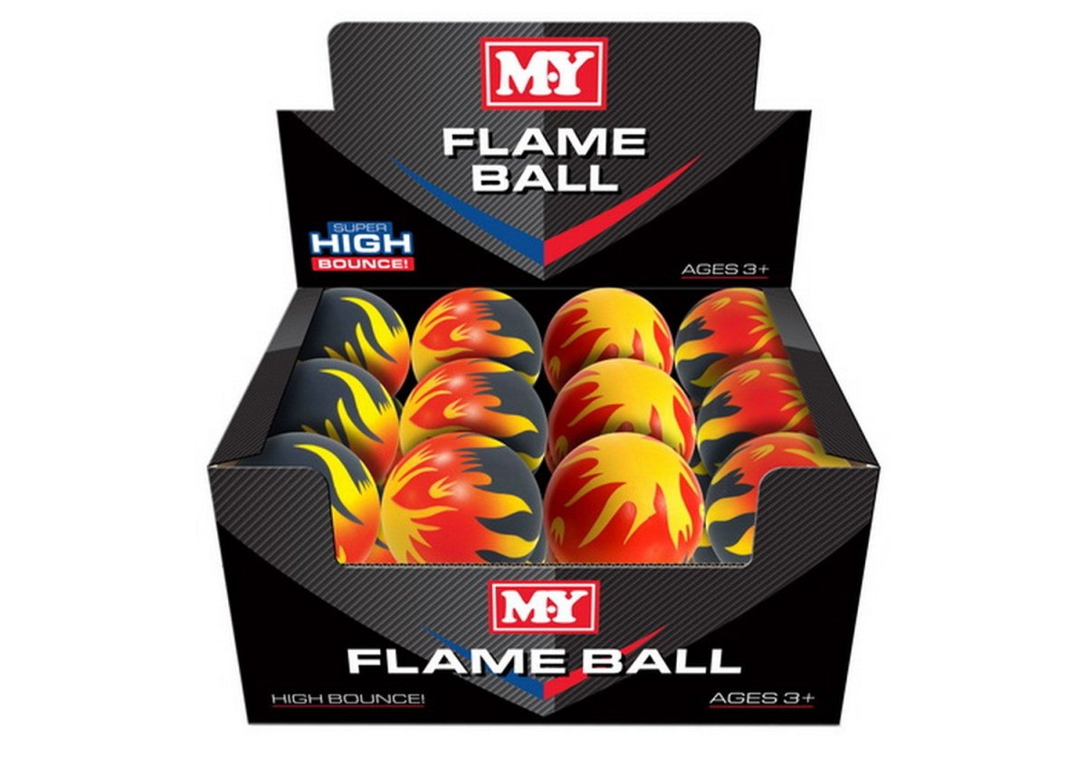 7Cm Flame Hi Bounce Sports Ball (1 ct) - Inspire Newquay