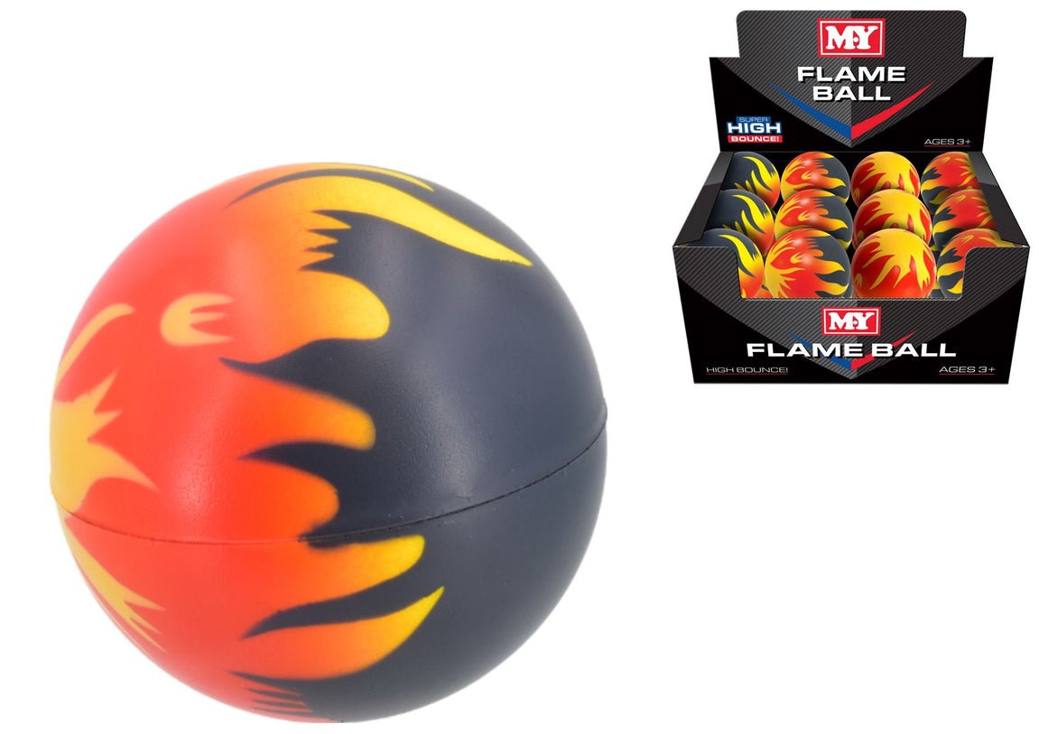 7Cm Flame Hi Bounce Sports Ball (1 ct) - Inspire Newquay