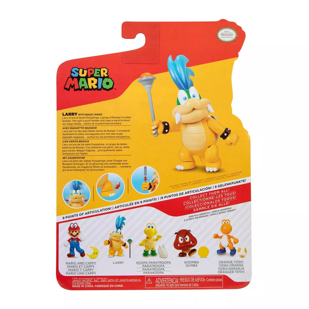 Nintendo Super Mario Larry Koopa with Magic Wand Figure