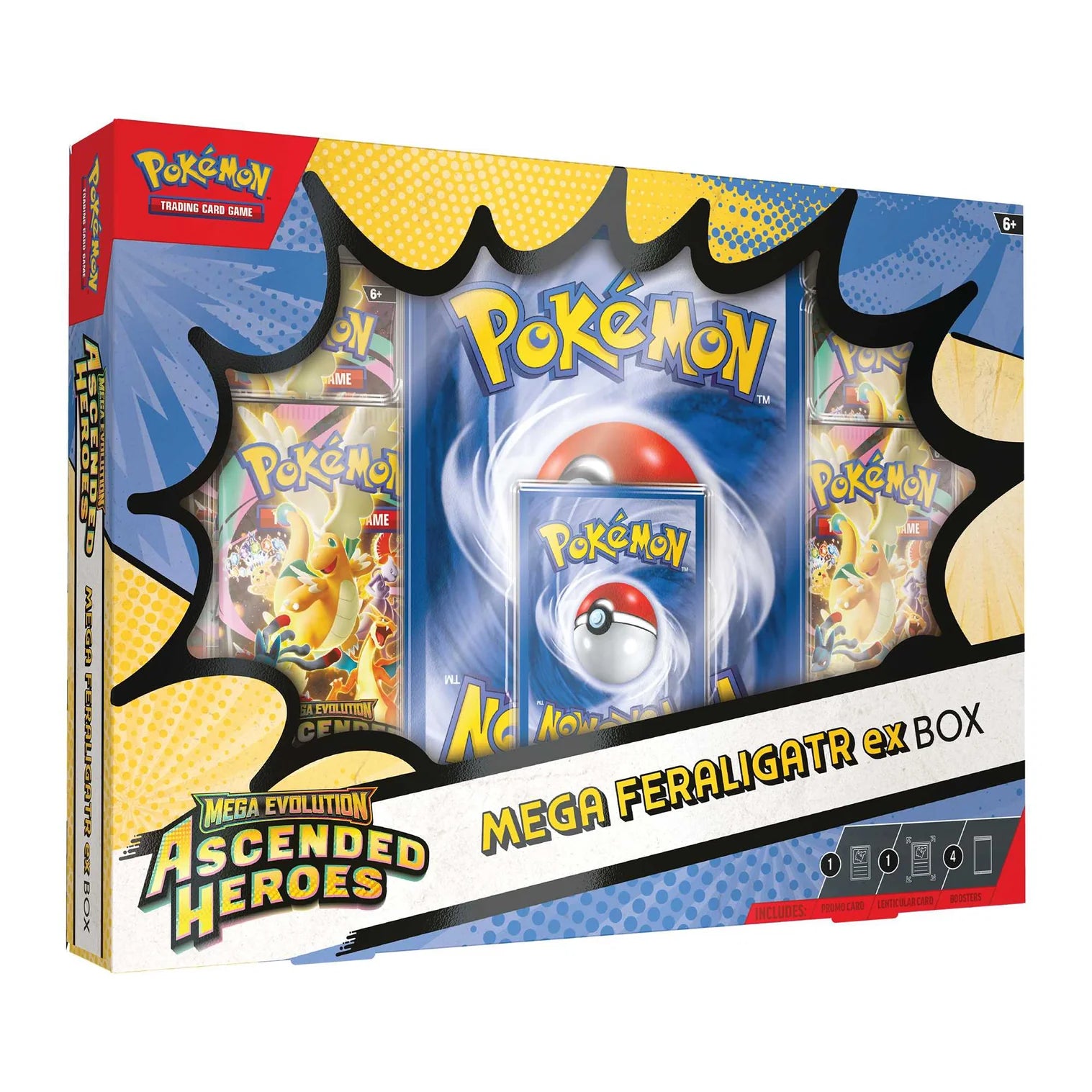 Ptre -Order Pokemon TCG: Mega Evolution Ascended Heroes - Mega Feraligatr ex Box,