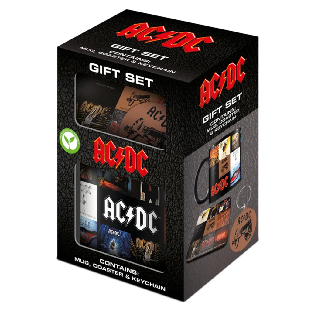 AC/DC Mug, Coaster & Keychain Set - Inspire Newquay