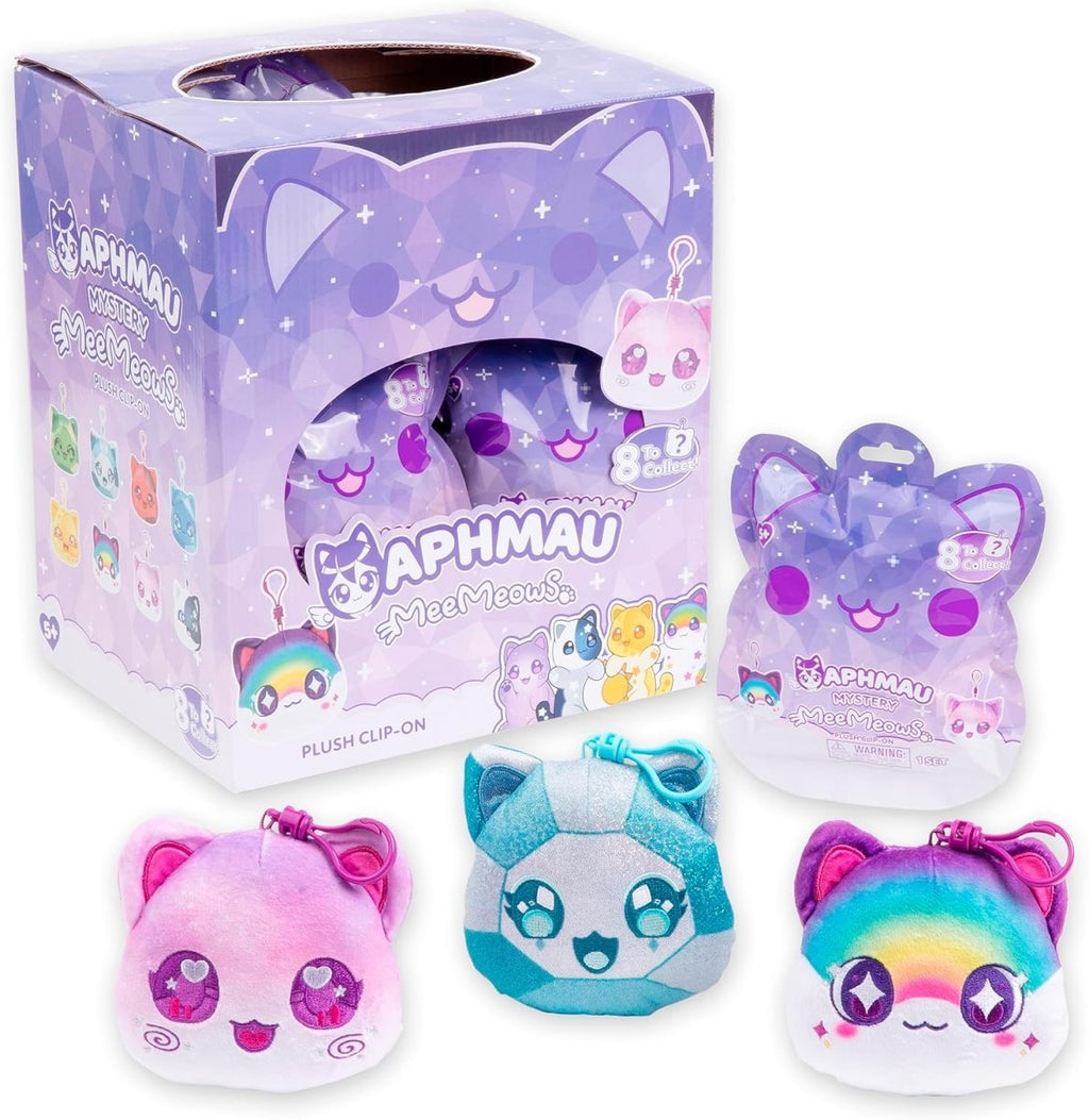 Aphmau MeeMeows Mystery Plush Clip - On Blindbag (1 RANDOM Supplied) - Inspire Newquay
