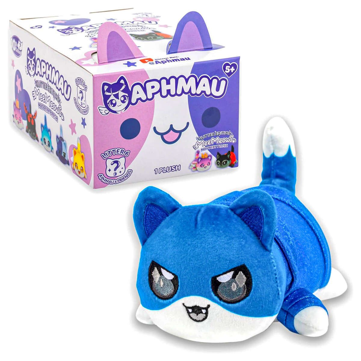 Aphmau MeeMeows Mystery Plush Glitter Edition Litter 6 (1 RANDOM Supplied) - Inspire Newquay