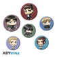 ATTACK ON TITAN - Badge Pack - Chibi characters - Inspire Newquay