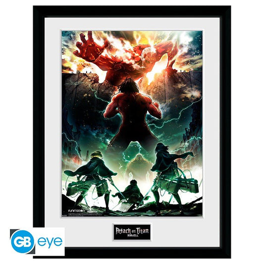 ATTACK ON TITAN Framed print Key Art - Inspire Newquay