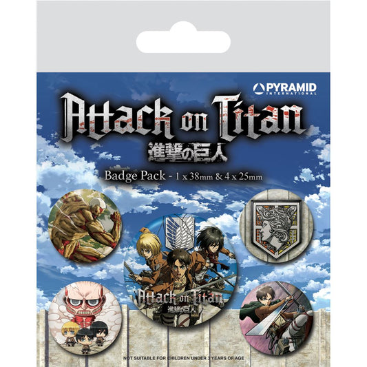 Attack On Titan (S3) Badge Pack - Inspire Newquay