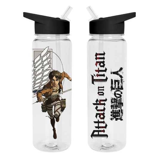 Attack On Titan S3 (Scout Eren Jaeger) 19Oz/540ml Plastic Drinks Bottle - Inspire Newquay