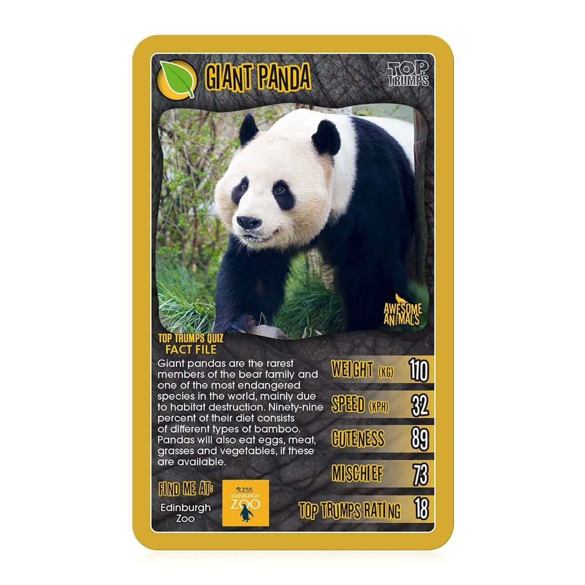 Awesome Animals Top Trumps Card Game - Inspire Newquay