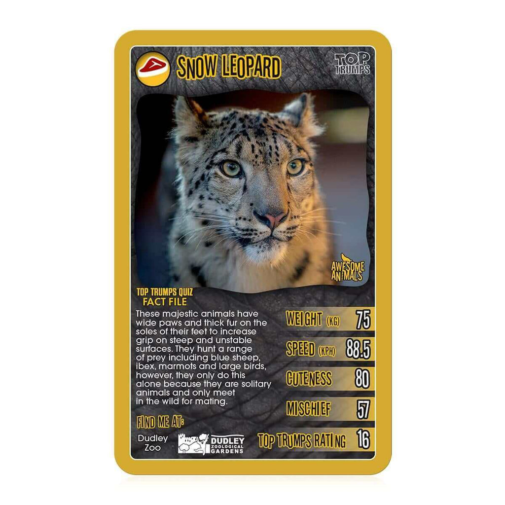 Awesome Animals Top Trumps Card Game - Inspire Newquay
