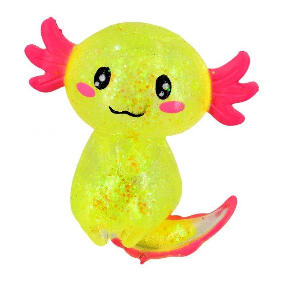Axolotl Glitter Squishies (1 RANDOM Supplied) - Inspire Newquay