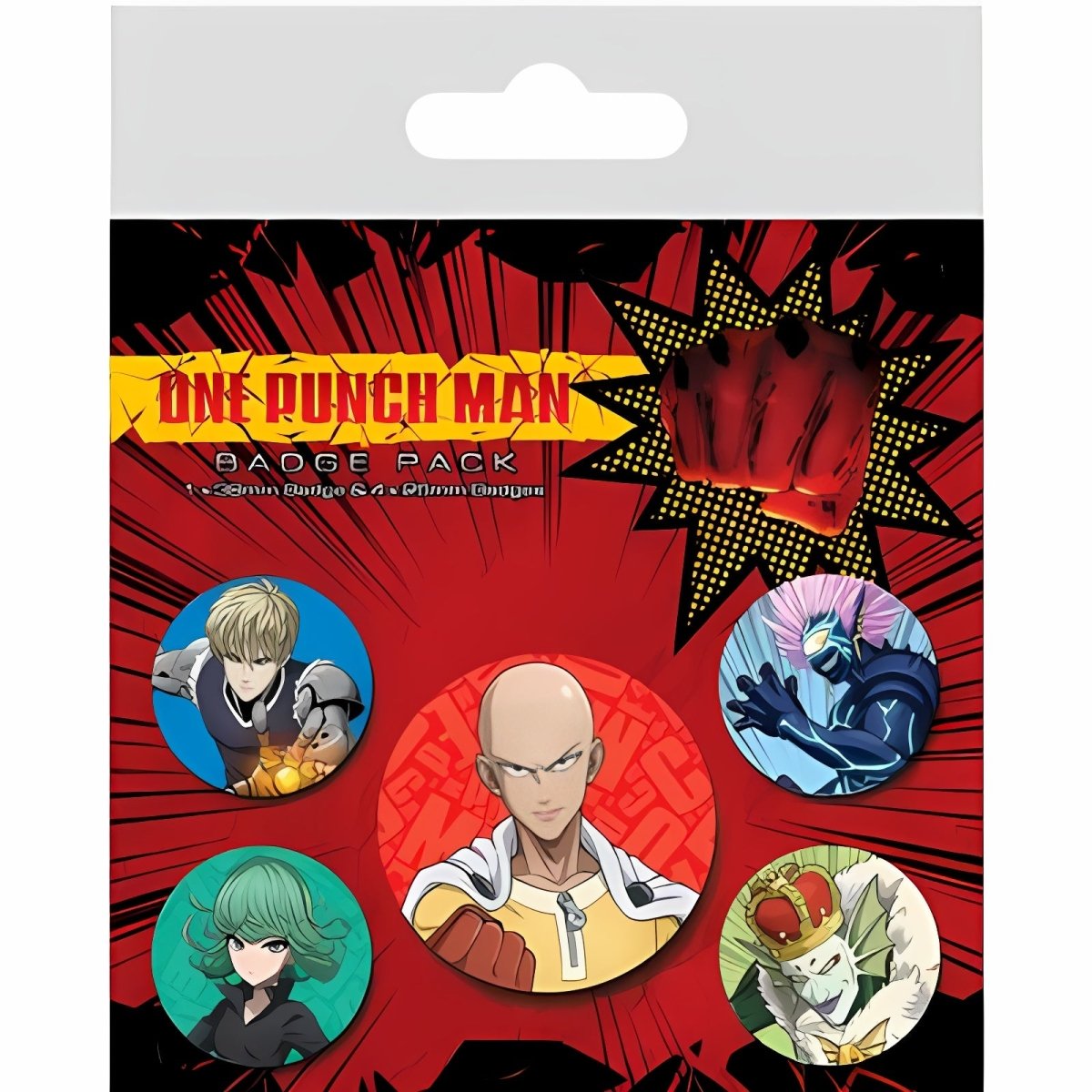Badge pack One Punch Man Characters - Inspire Newquay