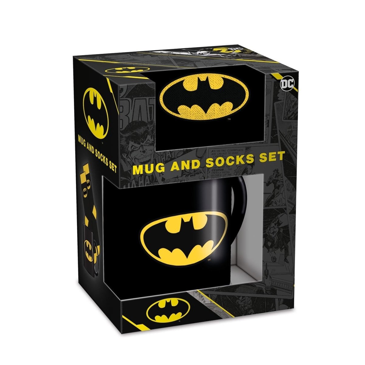 Batman (Batman Logo) Mug & Sock Set - Inspire Newquay
