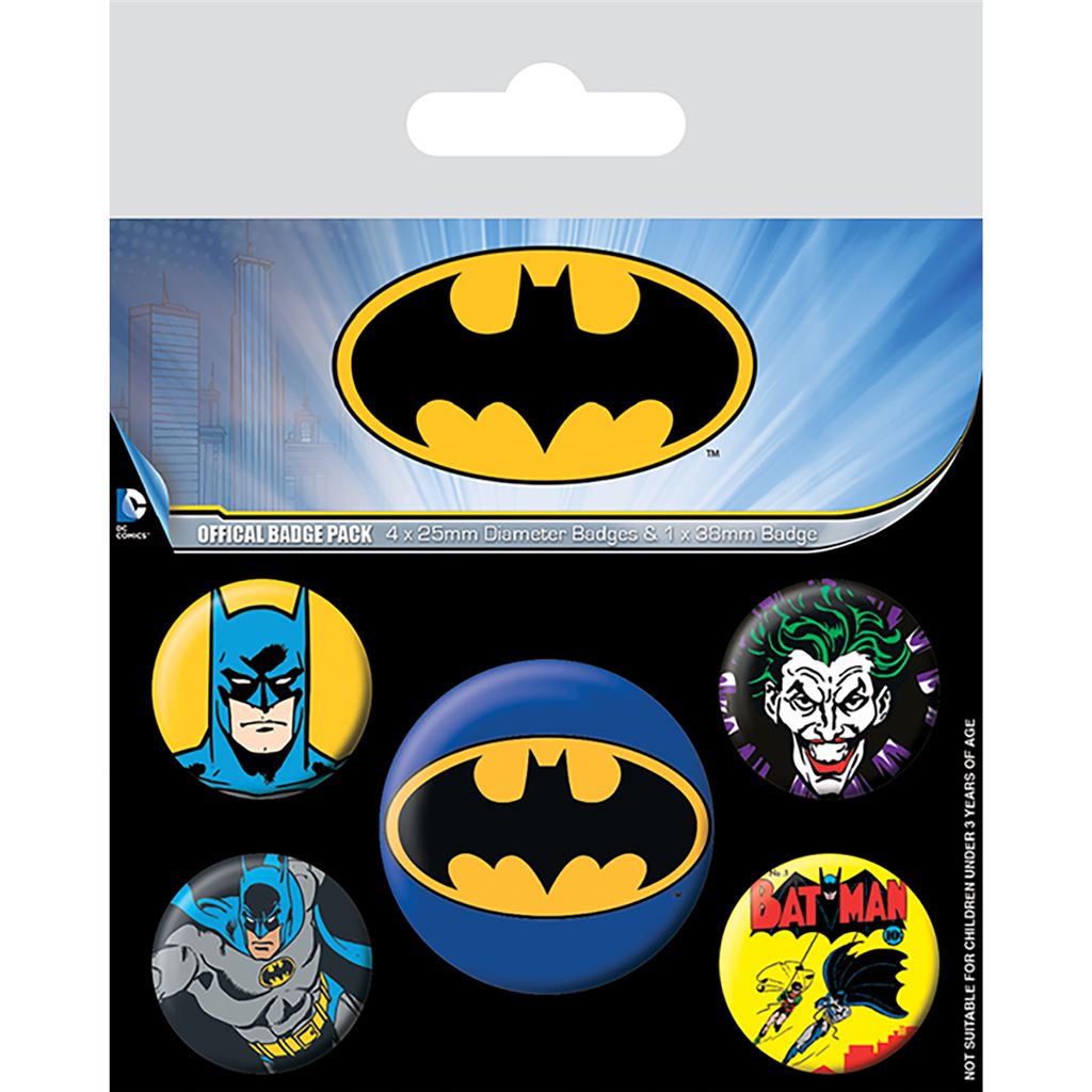 Batman (Retro) Badge Pack - Inspire Newquay
