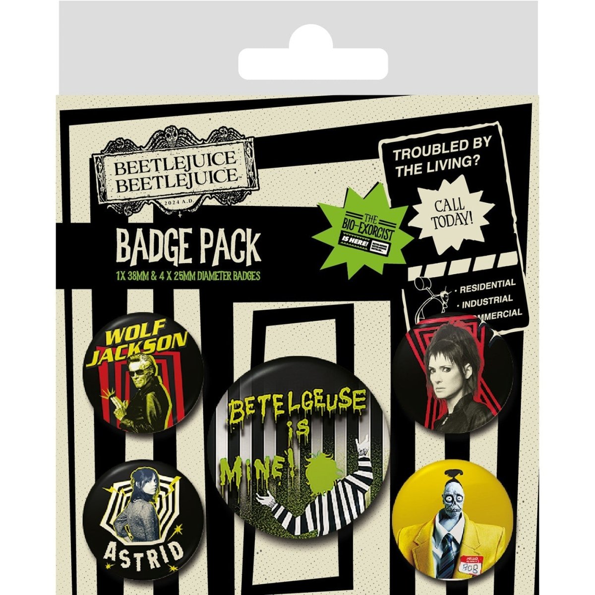 Beetlejuice (Betelgeuse Is Mine) 2 Badge Pack - Inspire Newquay