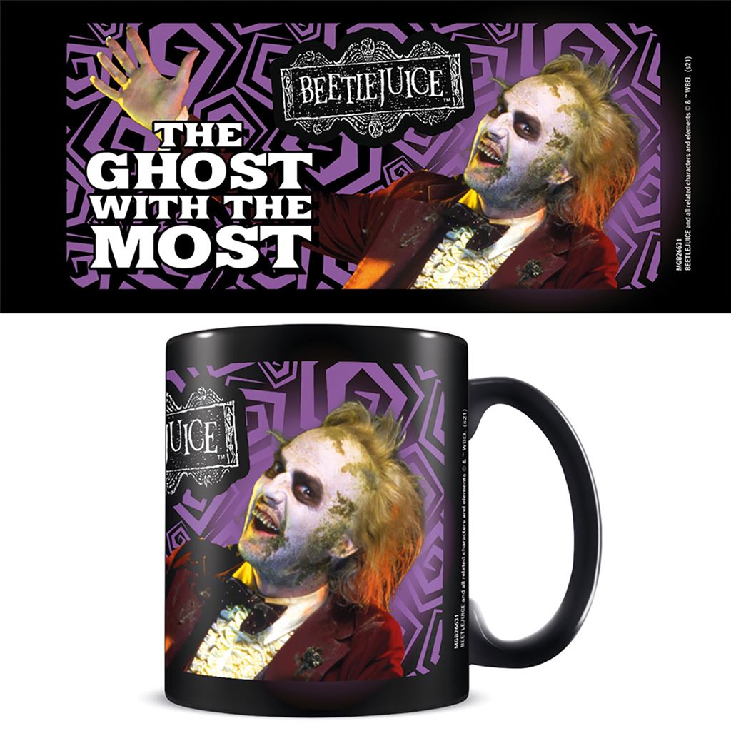 Beetlejuice Black Pod Mug - Inspire Newquay