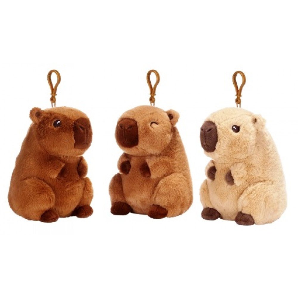Capybara 12cm Plush Bag Clip (1 RANDOM Supplied) - Inspire Newquay