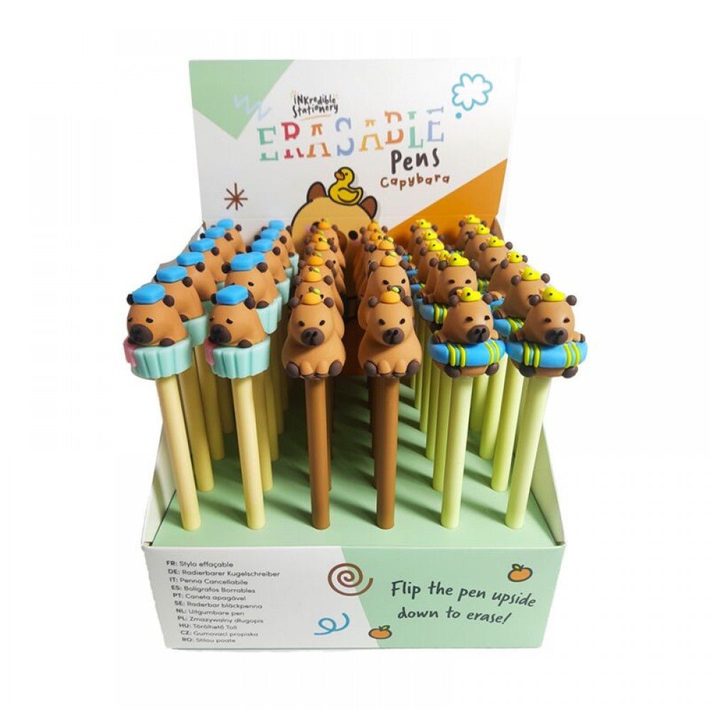 Capybara Erasable Pen (1 RANDOM Supplied) - Inspire Newquay