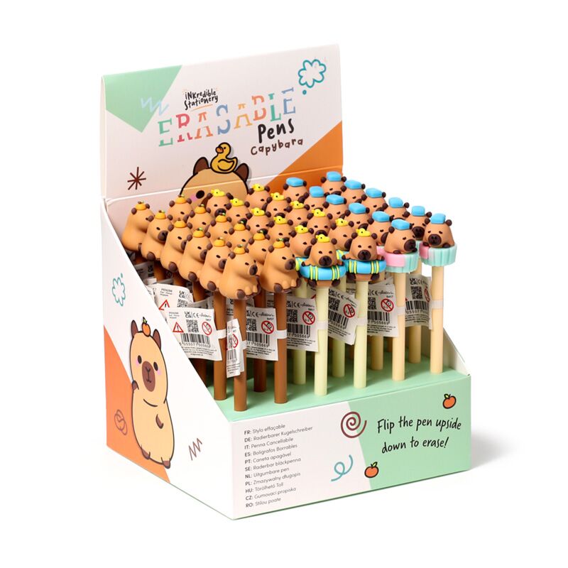 Capybara Erasable Pen (1 RANDOM Supplied) - Inspire Newquay