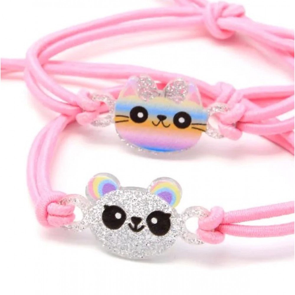 Cat and Panda Elastic Charm Bracelets (1 Random Supplied) - Inspire Newquay