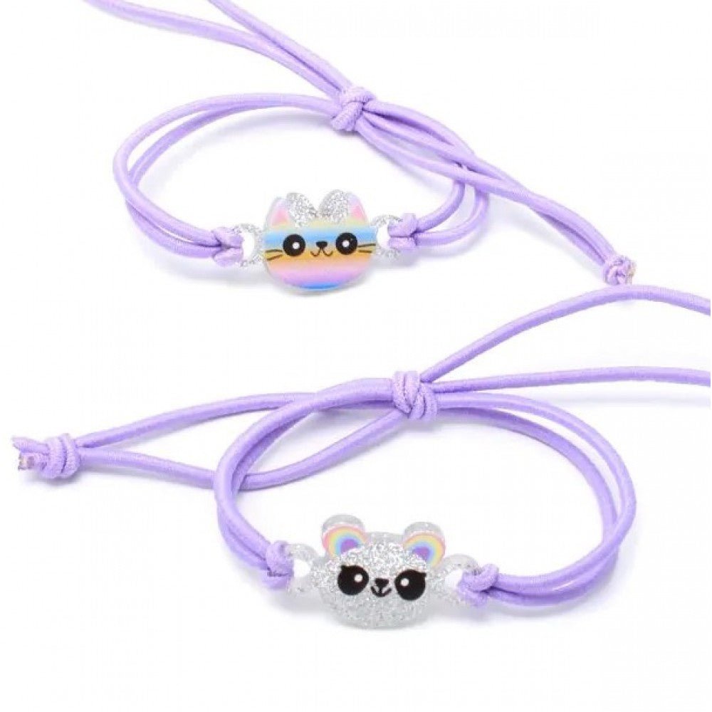 Cat and Panda Elastic Charm Bracelets (1 Random Supplied) - Inspire Newquay