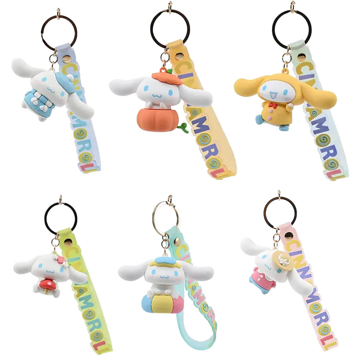 Cinnamoroll: Four Seasons Series Keychain With Hand Strap (6 Designs) - Inspire Newquay