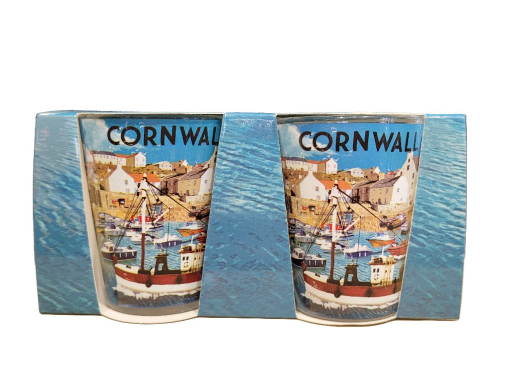 Cornwall Harbour Scene Shot Glasses - Inspire Newquay