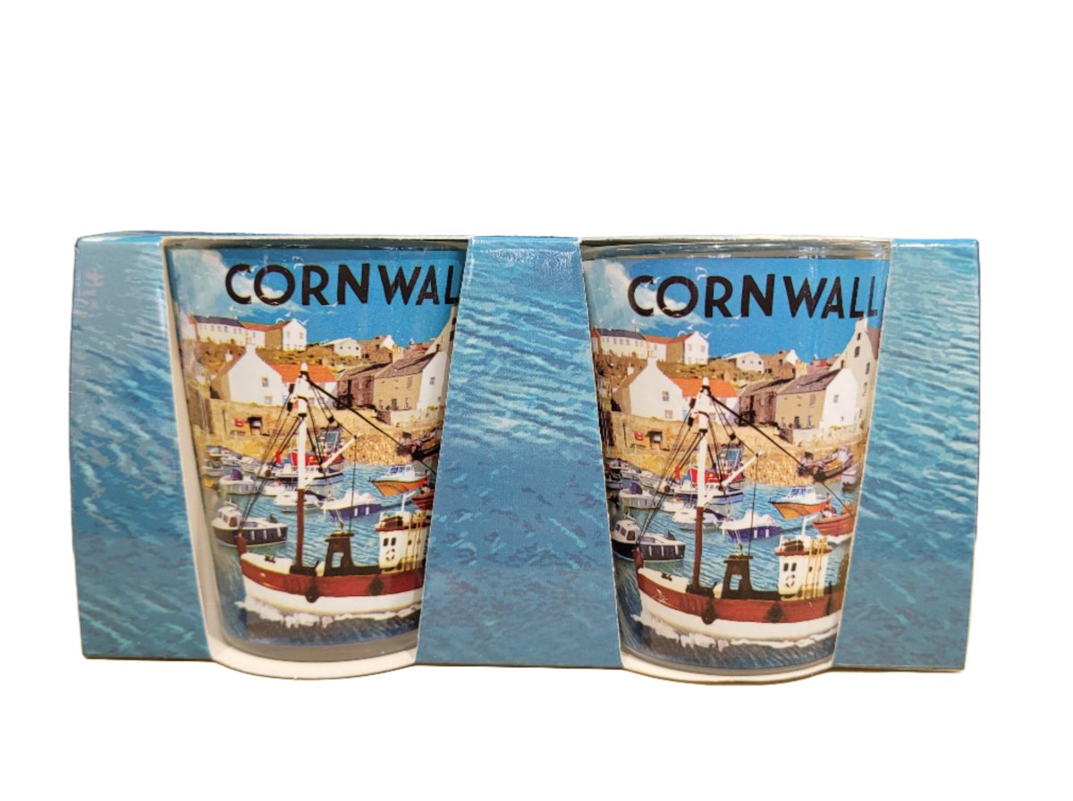 Cornwall Harbour Scene Shot Glasses - Inspire Newquay