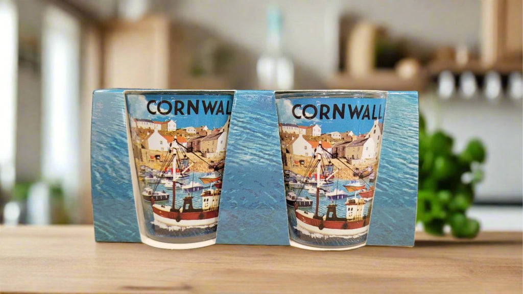 Cornwall Harbour Scene Shot Glasses - Inspire Newquay