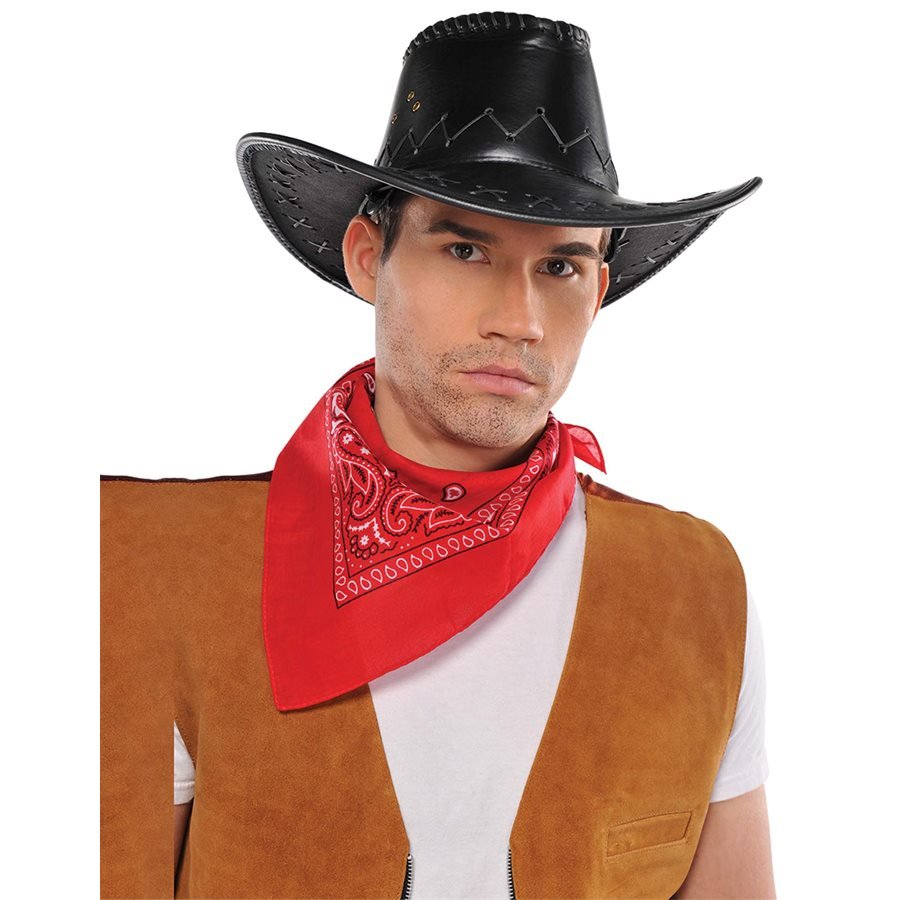 Cowboy Bandana Adult Costume Accessory RED - Inspire Newquay
