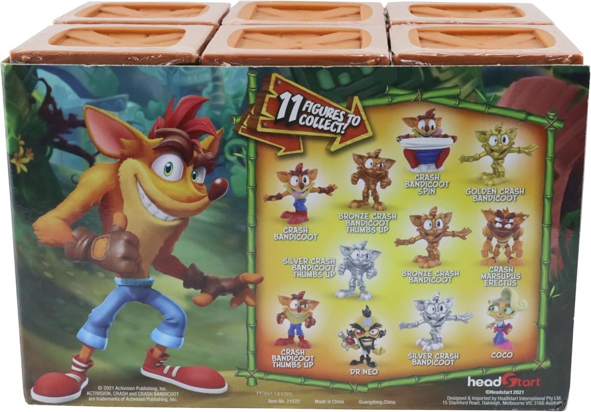 Crash Bandicoot 2.5" Smash Box Surprise (1 RANDOM Supplied) - Inspire Newquay