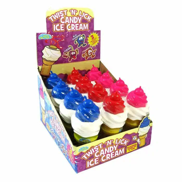 Crazy Candy Factory Twist 'N' Lick Candy Ice Cream (1 Random Supplied) - Inspire Newquay
