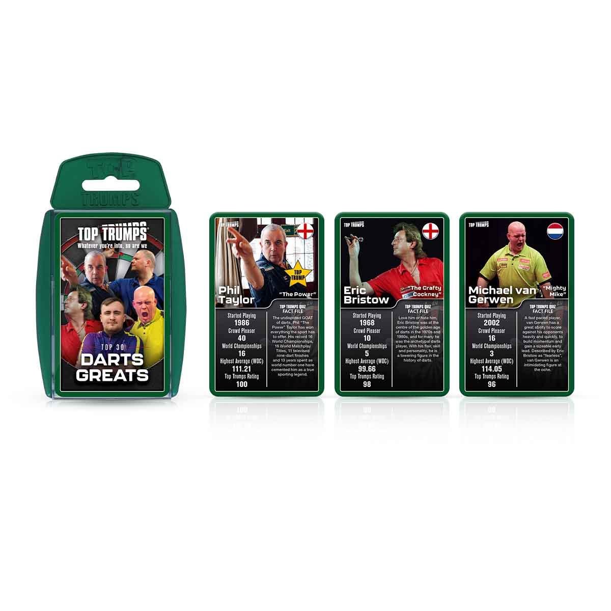 Darts Greats Top Trumps Card Game - Inspire Newquay