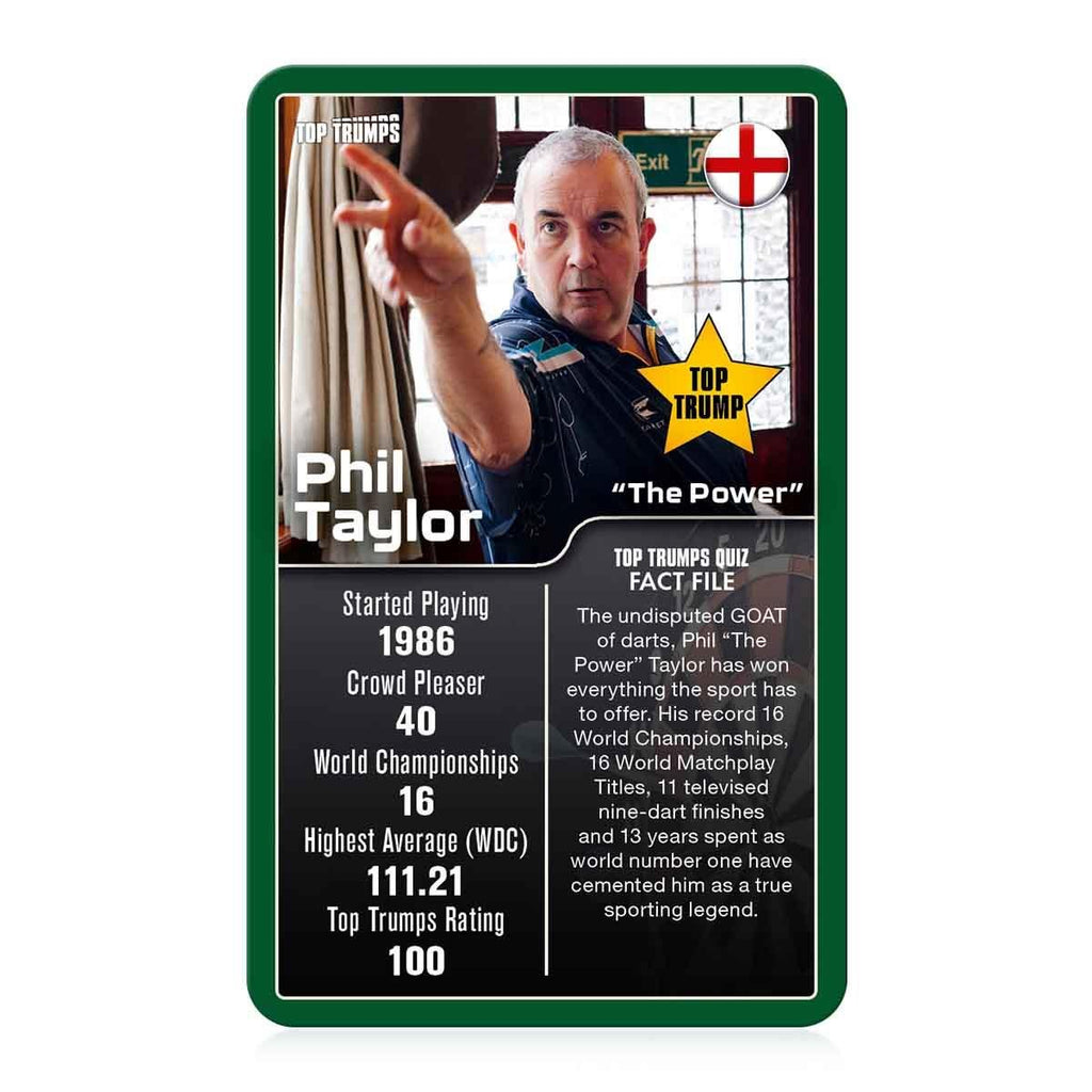 Darts Greats Top Trumps Card Game - Inspire Newquay