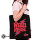 DAVID BOWIE Tote Bag Rebel Rebel - Inspire Newquay