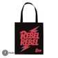 DAVID BOWIE Tote Bag Rebel Rebel - Inspire Newquay