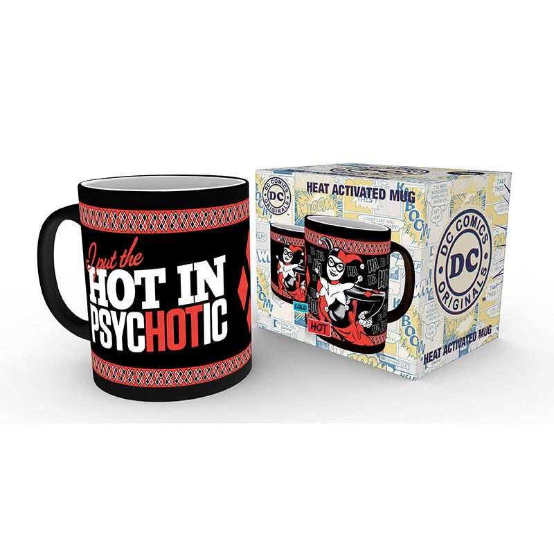 DC COMICS - Mug Heat Change - 320 ml - Harley Quinn Psychotic - Inspire Newquay