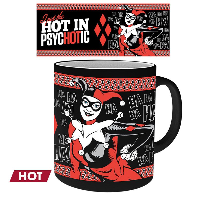 DC COMICS - Mug Heat Change - 320 ml - Harley Quinn Psychotic - Inspire Newquay
