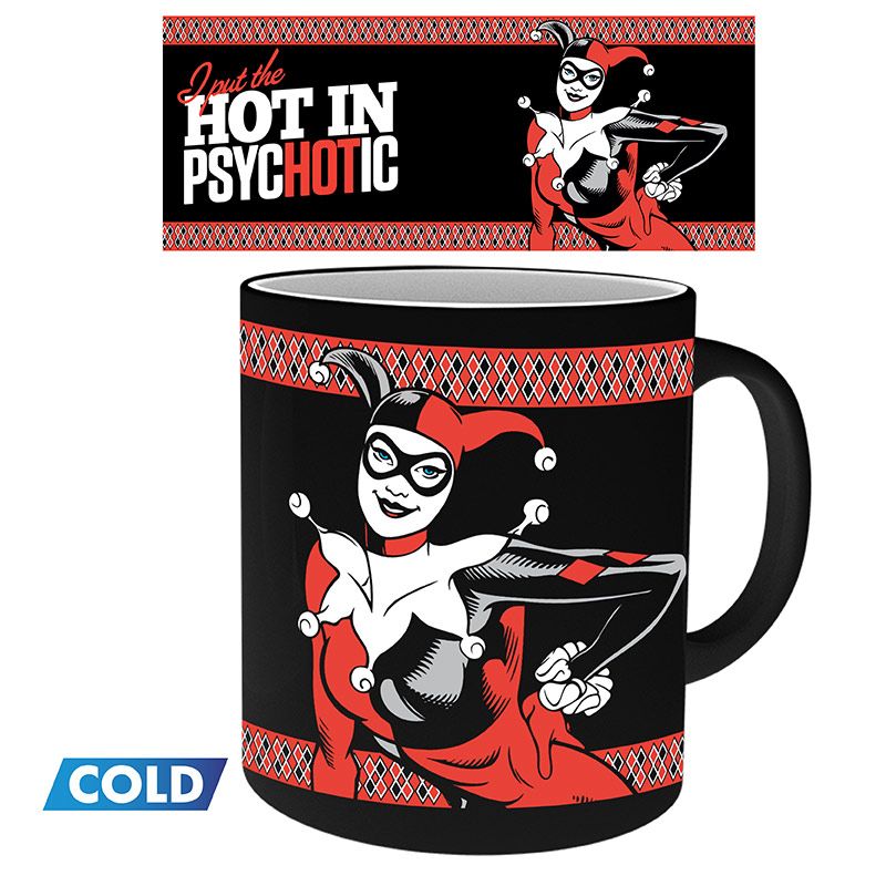 DC COMICS - Mug Heat Change - 320 ml - Harley Quinn Psychotic - Inspire Newquay