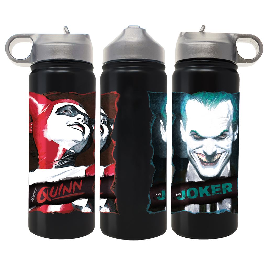 Dc Villains (Put On A Happy Face) Metal Single Wall Sipper Bottle - Inspire Newquay