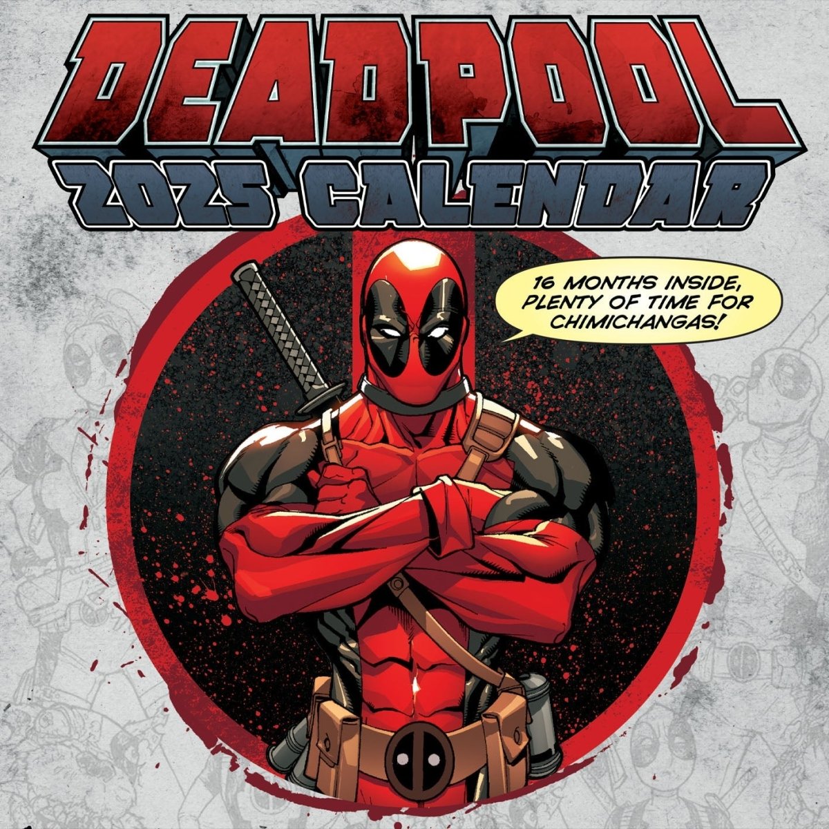 Deadpool 2025 30X30 Square Calendar Inspire Newquay